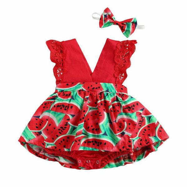 girl's dresses baby watermelon rompers girls sleeveless deep v-neck short jumpsuit outfits, Red;yellow
girl's dresses baby watermelon rompers girls sleeveless deep v-neck short jumpsuit outfits, Red;yellow