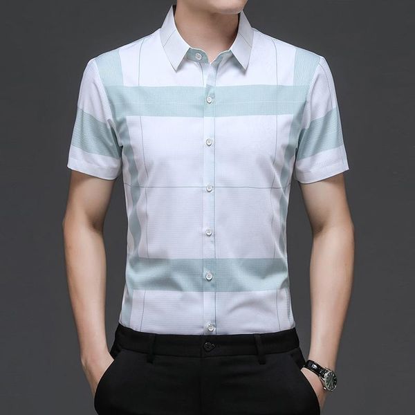summer youth striped camisa masculina comfortable thin lapel short sleeve shirts for men clothing brand male casual men's, White;black
summer youth striped camisa masculina comfortable thin lapel short sleeve shirts for men clothing brand male casual men's, White;black