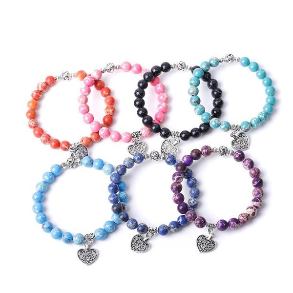 beaded, strands seven chakras imperial stone bracelet heart charms women men yoga hand string jewelry friendship gift, Black
beaded, strands seven chakras imperial stone bracelet heart charms women men yoga hand string jewelry friendship gift, Black