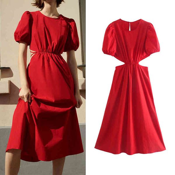 za summer women bandage dress solid o-neck backless half sleeve lady party vestido elegant girls a-line causal outfits 210422, Black;gray
za summer women bandage dress solid o-neck backless half sleeve lady party vestido elegant girls a-line causal outfits 210422, Black;gray