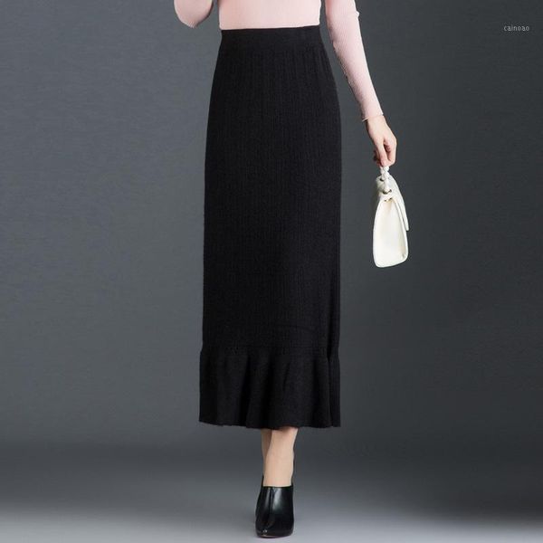 skirts warm thick knitted long skirt for women autumn winter fashion elastic high waist a-line straight casual style ladies, Black
skirts warm thick knitted long skirt for women autumn winter fashion elastic high waist a-line straight casual style ladies, Black