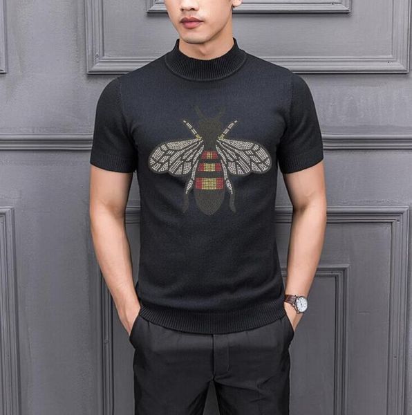 diamond rhinestone design sweater men brand clothing cotton male rhinestone designer sweaters, White;black
diamond rhinestone design sweater men brand clothing cotton male rhinestone designer sweaters, White;black