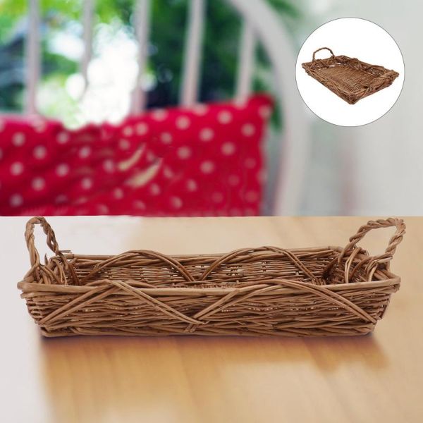 storage baskets 1pc practical sundries basket household woven bread (light brown)
storage baskets 1pc practical sundries basket household woven bread (light brown)