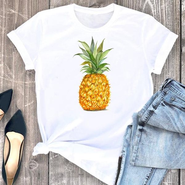 women's t-shirt women clothes cartoon pineapple fruit holiday fashion short sleeve clothing summer print tshirt female tee graphic, White
women's t-shirt women clothes cartoon pineapple fruit holiday fashion short sleeve clothing summer print tshirt female tee graphic, White