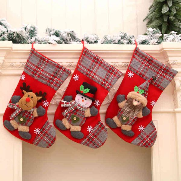 christmas new three-dimensional large socks gift bag santa bell lattice decoration
christmas new three-dimensional large socks gift bag santa bell lattice decoration
