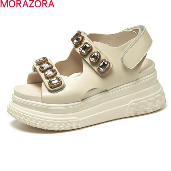 morazora arrival thick bottom sandals women comfortable round toe platform ladies shoes summer genuine leather sandals 210506, Black
morazora arrival thick bottom sandals women comfortable round toe platform ladies shoes summer genuine leather sandals 210506, Black