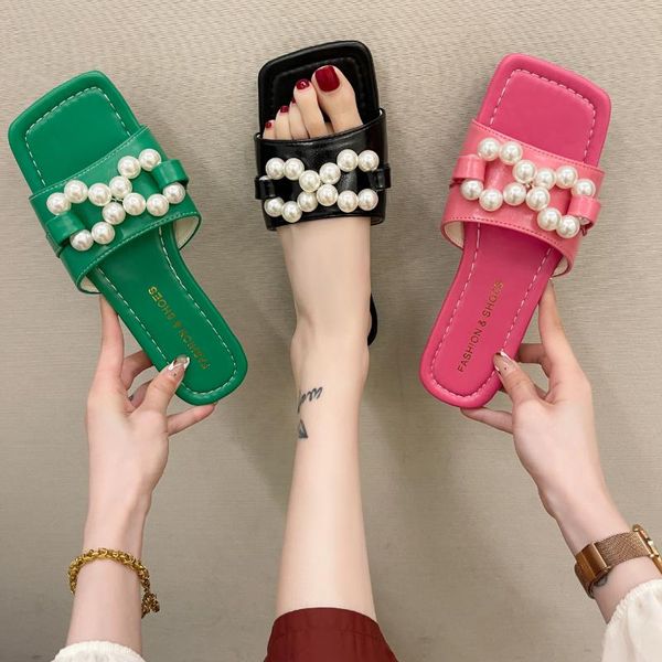 sandals outdoor women's slippers summer in 2021 fashion beads flat bottom grace european style open toe shoes zapatos mujer, Black
sandals outdoor women's slippers summer in 2021 fashion beads flat bottom grace european style open toe shoes zapatos mujer, Black