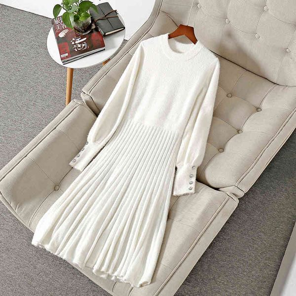 casual dresses fall winter long sleeve round neck white / black pure color knitted pleated buttons mid-calf dress elegant nd152012084 lw2f, Black;gray
casual dresses fall winter long sleeve round neck white / black pure color knitted pleated buttons mid-calf dress elegant nd152012084 lw2f, Black;gray