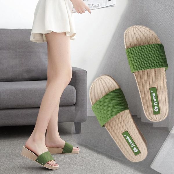 summer sandals non-slip wear-resistant thick-soled mid-heel all-match soft bottom indoor outdoor women's slippers shoes, Black
summer sandals non-slip wear-resistant thick-soled mid-heel all-match soft bottom indoor outdoor women's slippers shoes, Black