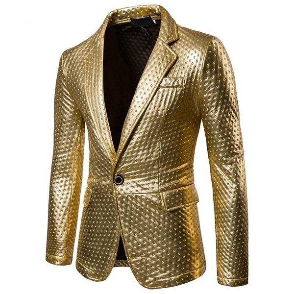 men's suits & blazers men coat blazer stage tuxedos gold silver jacket for wedding slim fit casual dot embossing, White;black
men's suits & blazers men coat blazer stage tuxedos gold silver jacket for wedding slim fit casual dot embossing, White;black