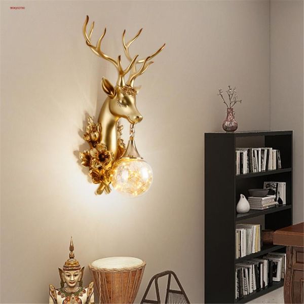 wall lamps american cottagecore resin deer antler led lamp personality hallway living room study sconce stairs loftdecor light fixture
wall lamps american cottagecore resin deer antler led lamp personality hallway living room study sconce stairs loftdecor light fixture