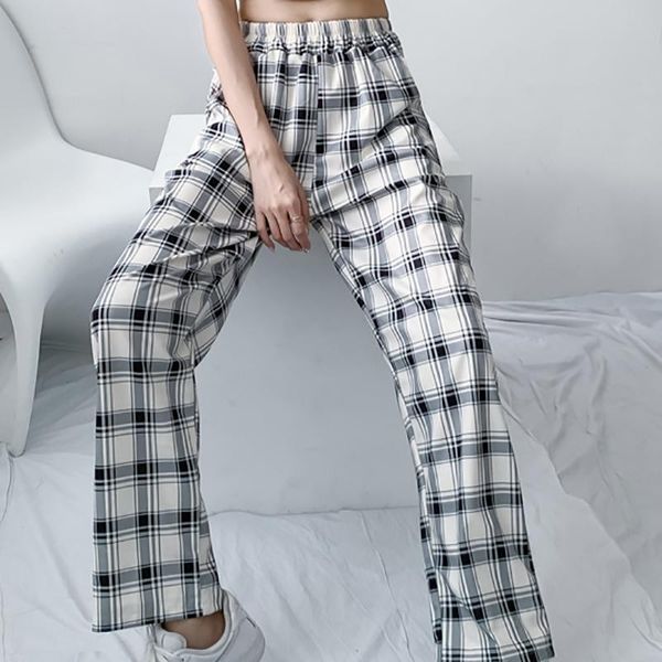 women's pants & capris zoki loose women plaid casual plus size white high waist straight wide leg summer pink ladies trousers drop, Black;white
women's pants & capris zoki loose women plaid casual plus size white high waist straight wide leg summer pink ladies trousers drop, Black;white