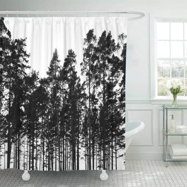 shower curtains fabric curtain dark pine trees forest white black silhouette landscape nature arbor coniferous contour decorative
shower curtains fabric curtain dark pine trees forest white black silhouette landscape nature arbor coniferous contour decorative