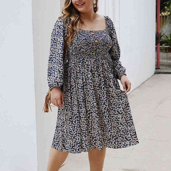 dress women plus size fall as printing floral arrival square turtleneck casual holiday style big swing beach button dressed wl126, Black;gray
dress women plus size fall as printing floral arrival square turtleneck casual holiday style big swing beach button dressed wl126, Black;gray