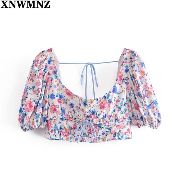 multicolor floral crop women square neck puff sleeve holiday summer boho short blouse chic blusas 210520, White
multicolor floral crop women square neck puff sleeve holiday summer boho short blouse chic blusas 210520, White