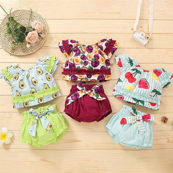 pieces kids suit set, girls fruit print o-neck short sleeve pullover+ pants for summer, 3-18 months clothing sets, White
pieces kids suit set, girls fruit print o-neck short sleeve pullover+ pants for summer, 3-18 months clothing sets, White