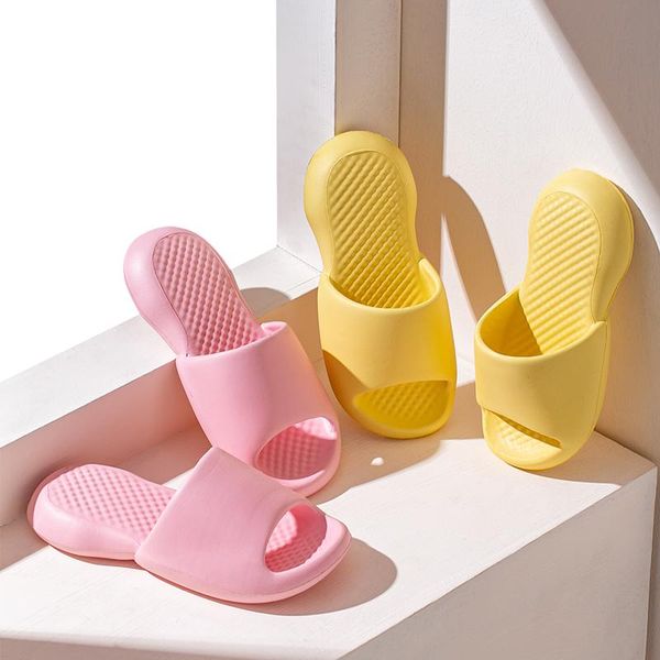 slippers 2021 summer woman female slides eva soft sole non-slip men women flip flop #2068, Black