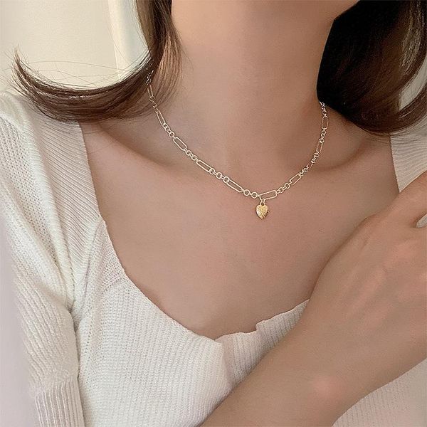 pendant necklaces korean fashion simple casual heart necklace trendy jewelry, Silver
pendant necklaces korean fashion simple casual heart necklace trendy jewelry, Silver