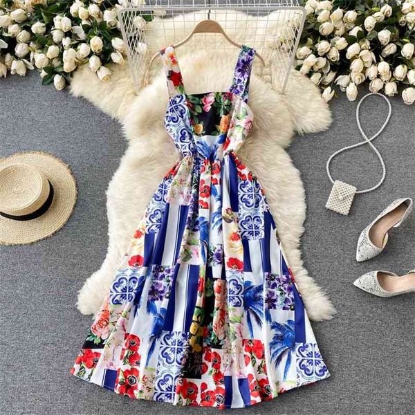 women's fashion summer sleeveless print slim a-line dress clothes harajuku elegant vestido de mujer s844 210527, Black;gray
women's fashion summer sleeveless print slim a-line dress clothes harajuku elegant vestido de mujer s844 210527, Black;gray