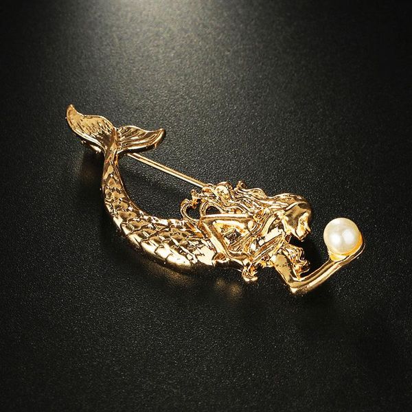 pins, brooches vakki gold color vintage alloy mermaid simulated pearl lapel pin brooch for women lady jewelry gift, Gray
pins, brooches vakki gold color vintage alloy mermaid simulated pearl lapel pin brooch for women lady jewelry gift, Gray