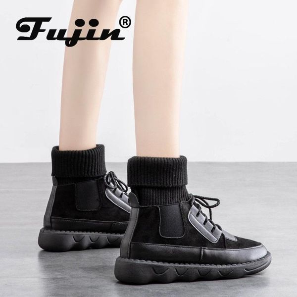 boots fujin 2021 women sock stretch springy warm plush fur winter snow shoes platform female ankle, Black
boots fujin 2021 women sock stretch springy warm plush fur winter snow shoes platform female ankle, Black