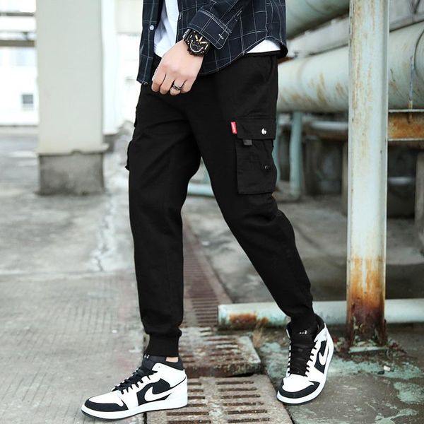 men's pants casual overalls autumn korean fashion students' loose and comfortable leggings trendy, Black
men's pants casual overalls autumn korean fashion students' loose and comfortable leggings trendy, Black