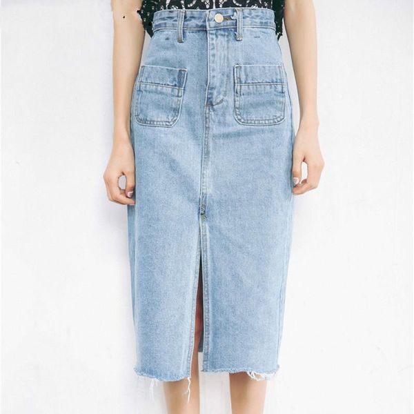 skirts 2021 women midi casual fashion denim skirt high waist pockets pencil split elegant bodycon femininas sk8171, Black
skirts 2021 women midi casual fashion denim skirt high waist pockets pencil split elegant bodycon femininas sk8171, Black