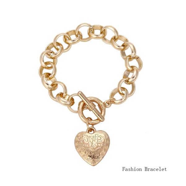 charm bracelets fashion women bracelet hollow gold color metal sculpture heart shape hand chain vintage simple jewelry gift wholesale, Golden;silver
charm bracelets fashion women bracelet hollow gold color metal sculpture heart shape hand chain vintage simple jewelry gift wholesale, Golden;silver