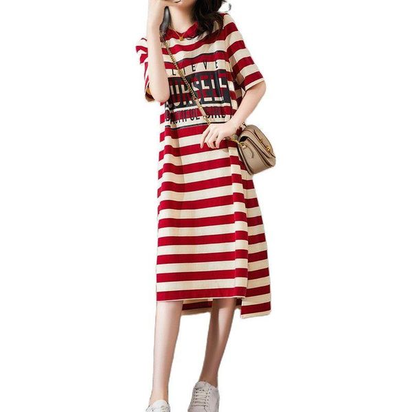 plus size dresses summer dress fashion 2021 loose large was thin stripe printed t-shirt women korean and chineselong woman, Black
plus size dresses summer dress fashion 2021 loose large was thin stripe printed t-shirt women korean and chineselong woman, Black