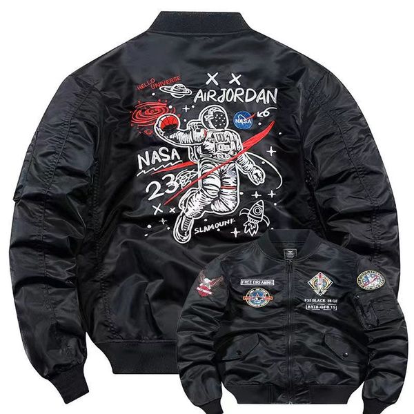 ma1 american air pilot autumn and winter jackets men's baseball locomotive jacket cotton spring thick coat, Black;brown
ma1 american air pilot autumn and winter jackets men's baseball locomotive jacket cotton spring thick coat, Black;brown