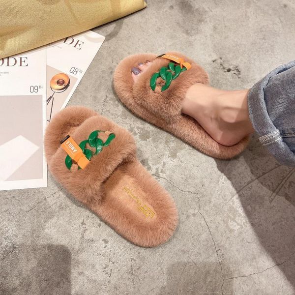 slippers crrcrrcrr winter women's plus size 42 plush warm punk style fashion open toe furry platform fluffy female sliders, Black
slippers crrcrrcrr winter women's plus size 42 plush warm punk style fashion open toe furry platform fluffy female sliders, Black