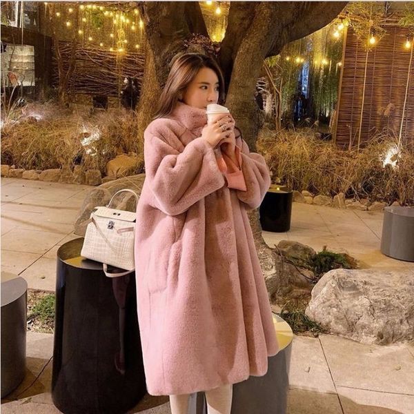 wool new autumn and winter korean imitation mink fur loose coat women's lamb plush medium length, Black
wool new autumn and winter korean imitation mink fur loose coat women's lamb plush medium length, Black