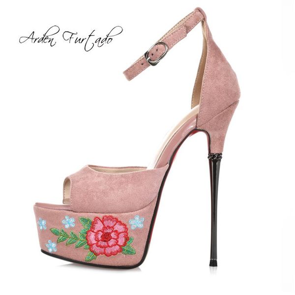 arden furtado summer fashion women's shoes pure color pink flowers peep toe party buckle strap cover heels sandals size 33 40, Black
arden furtado summer fashion women's shoes pure color pink flowers peep toe party buckle strap cover heels sandals size 33 40, Black