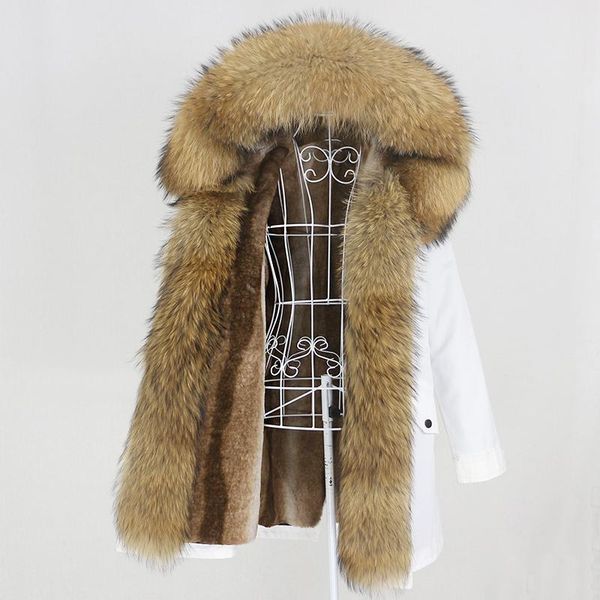 women's fur & faux oftbuy 2021 real coat long waterproof parka winter jacket women natural raccoon hood outerwear streetwear removable, Black
women's fur & faux oftbuy 2021 real coat long waterproof parka winter jacket women natural raccoon hood outerwear streetwear removable, Black