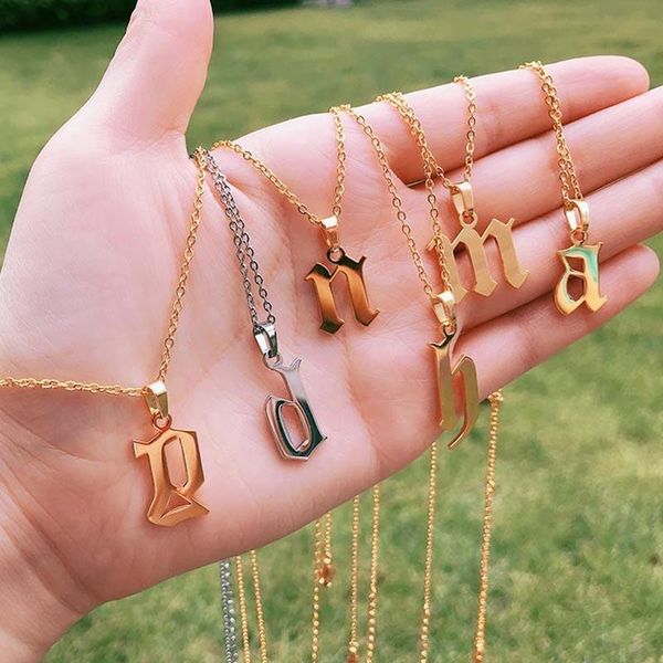 pendant necklaces tiny old english letters for women lowercase initial a-z letter necklace men vintage font boho jewelry gift, Silver
pendant necklaces tiny old english letters for women lowercase initial a-z letter necklace men vintage font boho jewelry gift, Silver