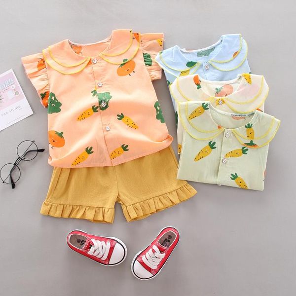 clothing sets girls sleeveless shirt + shorts 2pcs suit summer flower clothes 3-8y kid casual sport tshirt kids lace collar pullover, White
clothing sets girls sleeveless shirt + shorts 2pcs suit summer flower clothes 3-8y kid casual sport tshirt kids lace collar pullover, White