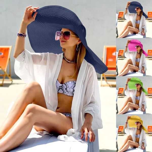 wide brim hats fashion large sun hat beach anti-uv protection cap oversized collapsible sunshade, Blue;gray
wide brim hats fashion large sun hat beach anti-uv protection cap oversized collapsible sunshade, Blue;gray