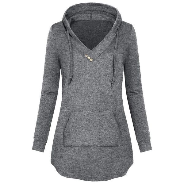 women's hoodies & sweatshirts 2021 women v- neck button lightweight hooded pocket sweatshirtsport outwear autumn&winter warm collocatio, Black
women's hoodies & sweatshirts 2021 women v- neck button lightweight hooded pocket sweatshirtsport outwear autumn&winter warm collocatio, Black