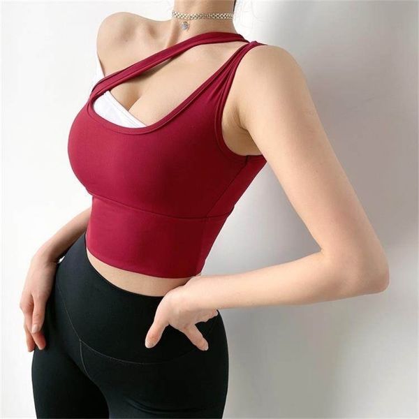 new style fitness yoga dress with chest cushion net red female tight sports short sleeve t-shirt, Gray
new style fitness yoga dress with chest cushion net red female tight sports short sleeve t-shirt, Gray