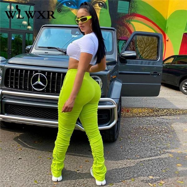 women's pants & capris wlwxr stacked sweatpants women trousers neon green bodycon ruched joggers elastic high waist female 2021, Black;white
women's pants & capris wlwxr stacked sweatpants women trousers neon green bodycon ruched joggers elastic high waist female 2021, Black;white