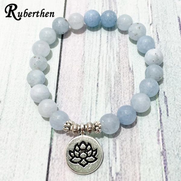 beaded, strands ruberthen fashion women`s blue chalcedony bracelet lotus charm meditationyoga baracelet trendy mala beads energy jewelry, Black
beaded, strands ruberthen fashion women`s blue chalcedony bracelet lotus charm meditationyoga baracelet trendy mala beads energy jewelry, Black
