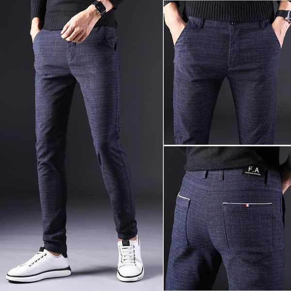 men's pants 2021 winter warm casual business fashion fleece thick plaid trousers office stretch male brand, Black
men's pants 2021 winter warm casual business fashion fleece thick plaid trousers office stretch male brand, Black