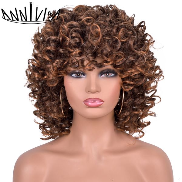 12inch short afro curly wig for black women ombre brown big bouncy synthetic cosplay wigs with bangs heat resistant annivia
12inch short afro curly wig for black women ombre brown big bouncy synthetic cosplay wigs with bangs heat resistant annivia