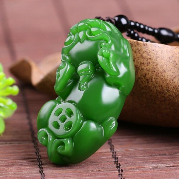 chinese xinjiang green jade money pixiu pendant hand carving necklace fashion amulet luck gifts men sweater chain, Silver
chinese xinjiang green jade money pixiu pendant hand carving necklace fashion amulet luck gifts men sweater chain, Silver