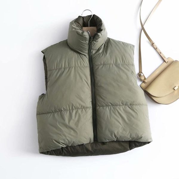 women's vests 2021 spring black cropped vest coat women fashion warm sleeveless parkas high collar waistcoat female casual outerwear ch, Black;white
women's vests 2021 spring black cropped vest coat women fashion warm sleeveless parkas high collar waistcoat female casual outerwear ch, Black;white