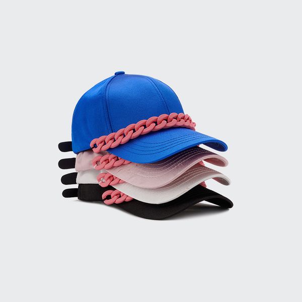 net red large chain decorative satin mercerized baseball fashion trendy street cap u.s. sun hat accessories black friday, Blue;gray
net red large chain decorative satin mercerized baseball fashion trendy street cap u.s. sun hat accessories black friday, Blue;gray