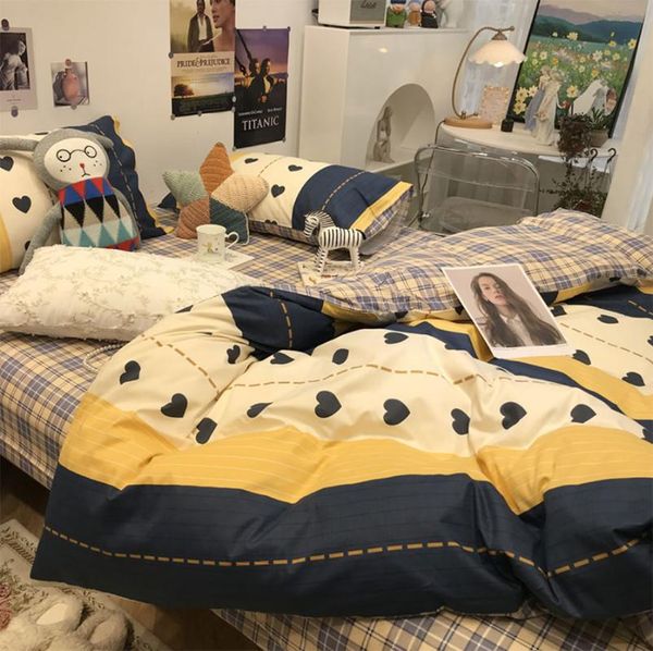 bedding sets fashion lovely heart geometric stripes plaid set,cotton twin full home textile bed sheet pillow case duvet cover
bedding sets fashion lovely heart geometric stripes plaid set,cotton twin full home textile bed sheet pillow case duvet cover