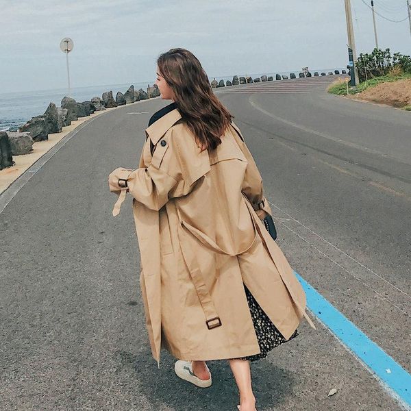 women's trench coats fashionable style windbreaker double breasted belt coat super quality long khaki autumn spring winter qualit, Tan;black
women's trench coats fashionable style windbreaker double breasted belt coat super quality long khaki autumn spring winter qualit, Tan;black