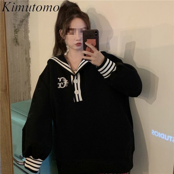 kimutomo hoodies women preppy style autumn korea fashion female turn-down collar letter embroidery pullover loose 210521, Black
kimutomo hoodies women preppy style autumn korea fashion female turn-down collar letter embroidery pullover loose 210521, Black