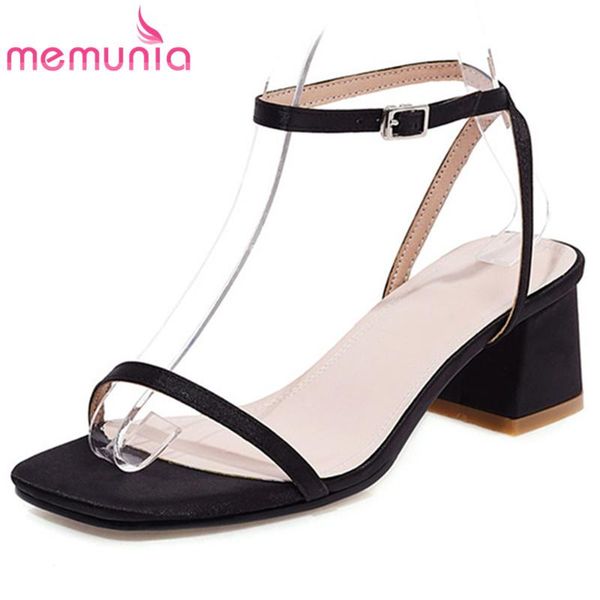 women sandals silk ankle buckle square heel casual party shoes simple fashion summer ladies, Black
women sandals silk ankle buckle square heel casual party shoes simple fashion summer ladies, Black